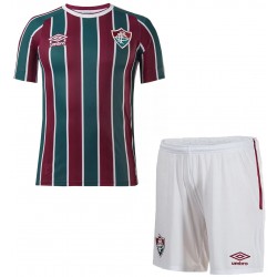 Camisola Fluminense Criança Equipamento Primeiro 2021-2022 Manga Curta